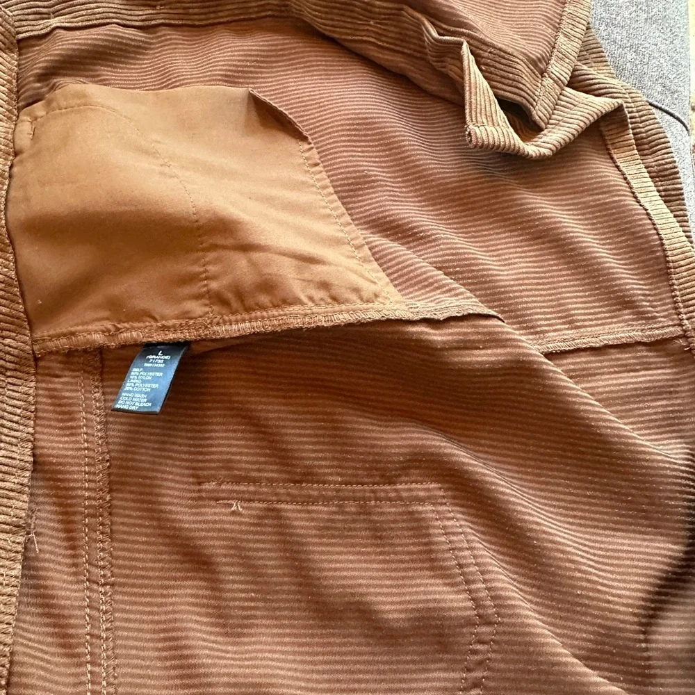 Ambiance Corduroy Mini Skirt in Brown Size L